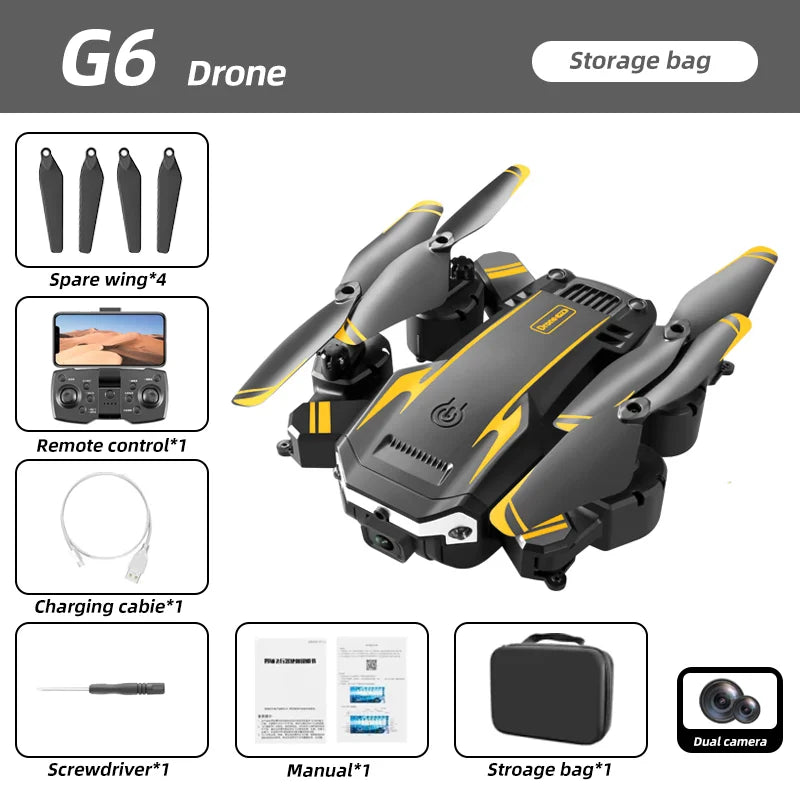 KBDFA G6 Professional Quadcopter Aerial Drone S6 HD Camera GPS RC Helicopter
