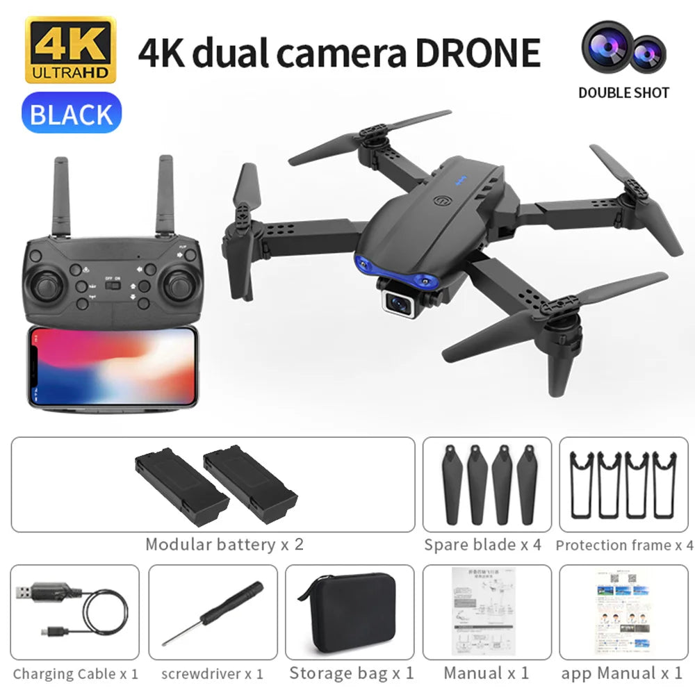 Pro HD 4k Drone Camera Hold Mode Foldable Mini RC WIFI Aerial Photography