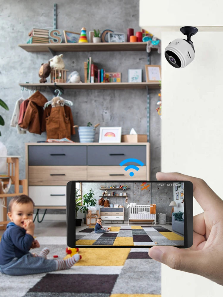 Voice Video Recorder Security Monitoring Camera Night Vision USB Rechargeable Remote Viewing