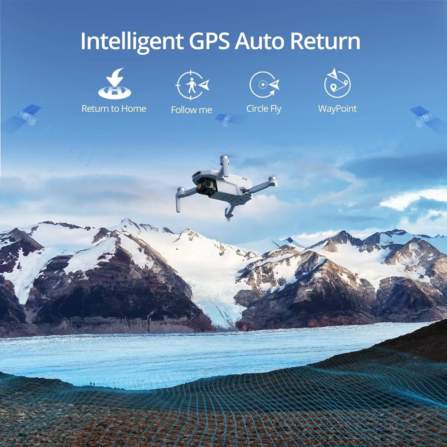 Potensi Single Axis Gimbal 4K GPS Drones