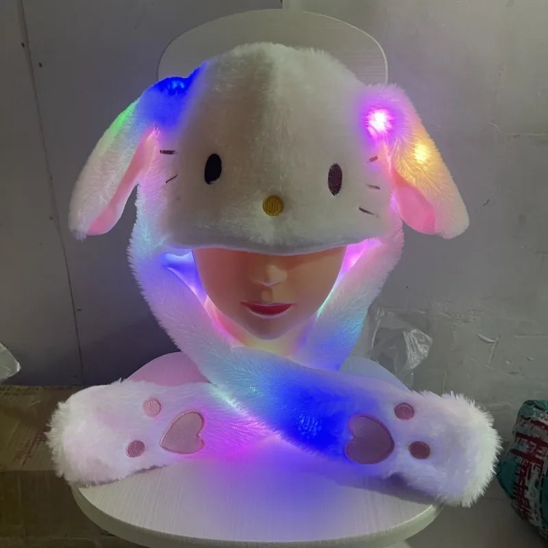 Sanrio Luminous Plush Hat Moving Rabbit Ears kids Gift