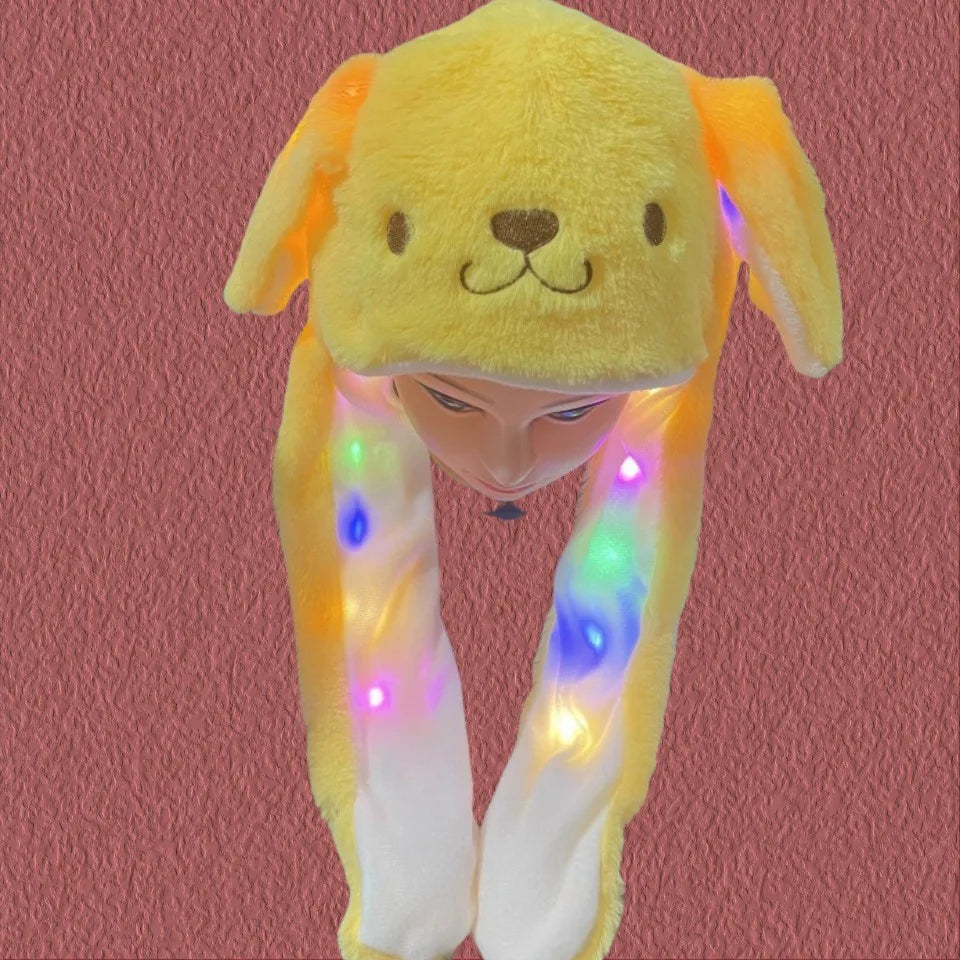 Sanrio Luminous Plush Hat Moving Rabbit Ears kids Gift