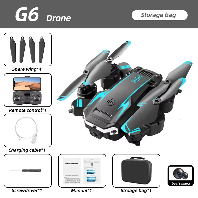 KBDFA G6 Professional Quadcopter Aerial Drone S6 HD Camera GPS RC Helicopter