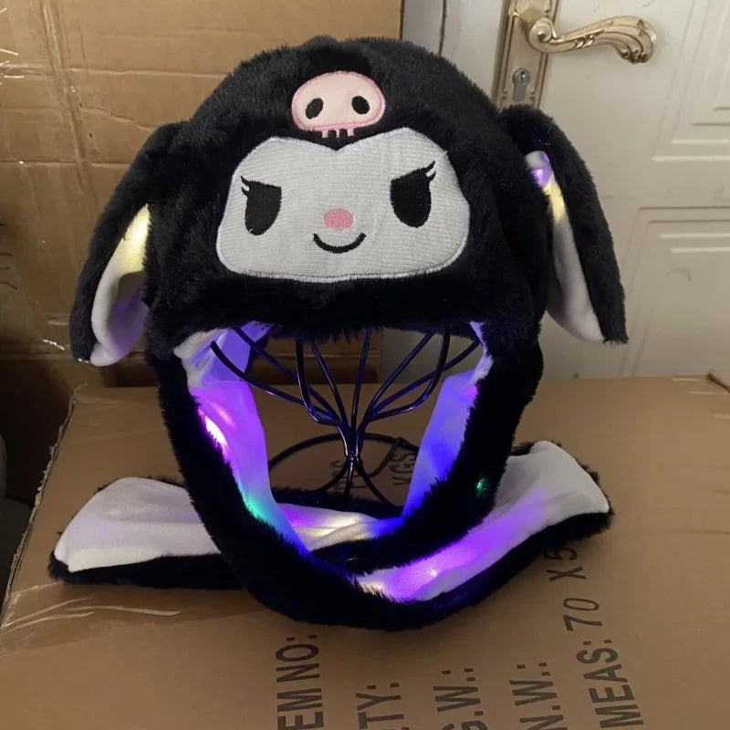 Sanrio Luminous Plush Hat Moving Rabbit Ears kids Gift