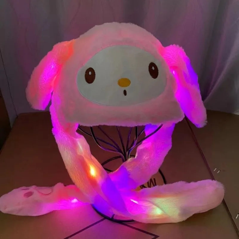 Sanrio Luminous Plush Hat Moving Rabbit Ears kids Gift