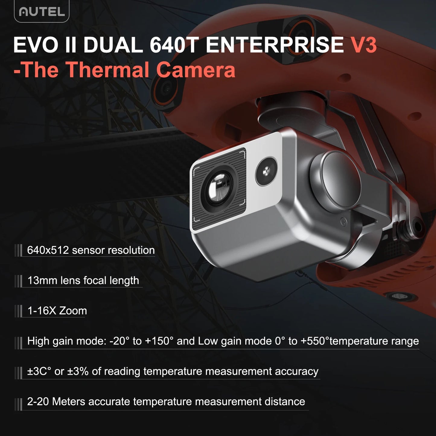 Autel Robotics Dual 640T 6x Digital Zoom Safety Mapping