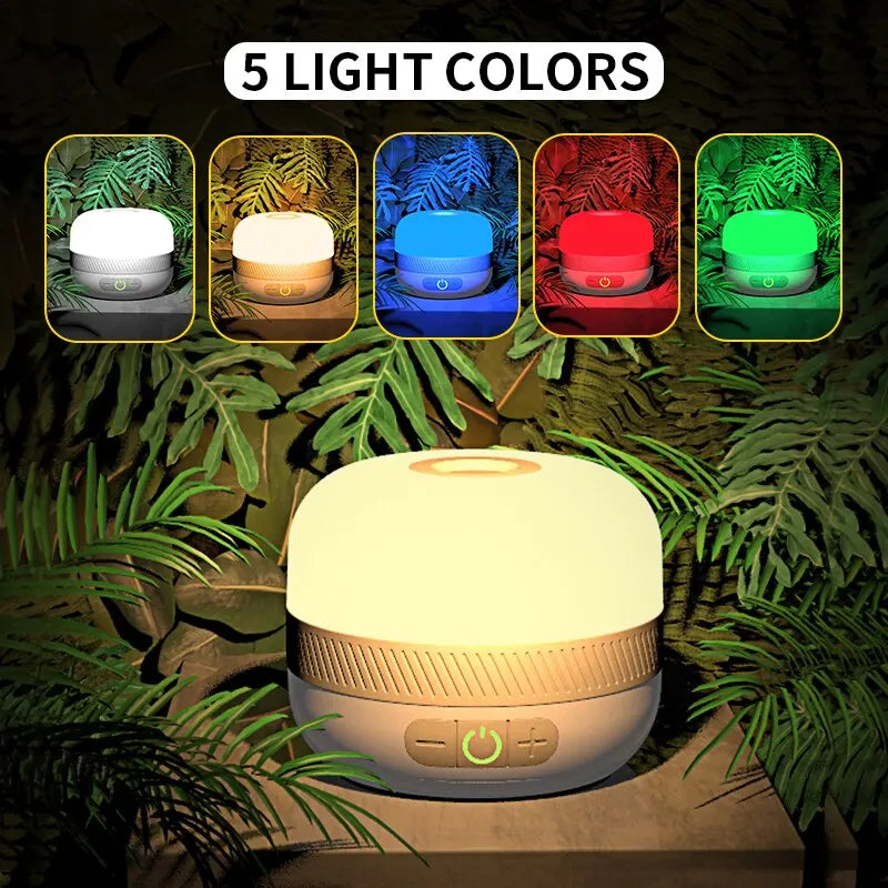 LV10 Camping Light USB C Rechargeable 5 Colors Flashlight