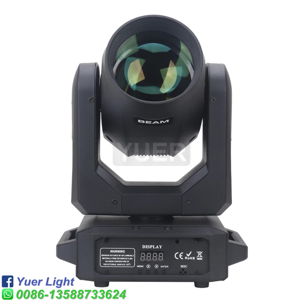 LED Moving Head Light 200W Beam18 Rotating Prisms 12 Gobo 8 Color Effect