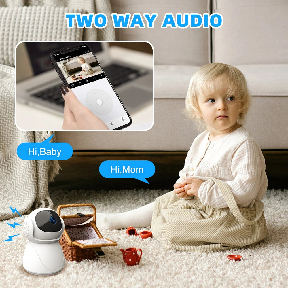Indoor Wifi Security Camera dual-frequency Surveillance Night Vision