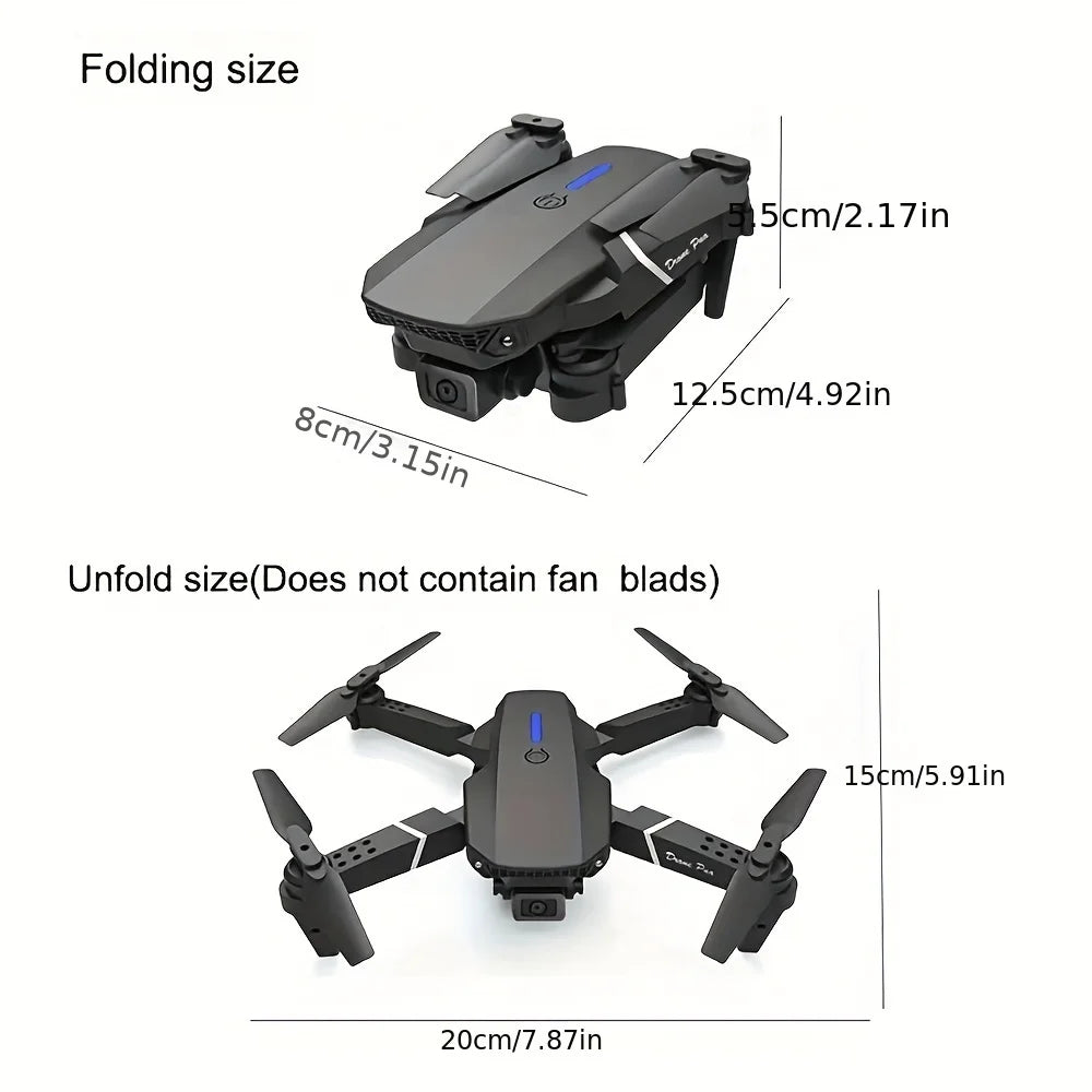 Professional Drone E88 wide-angle HD Camera WiFi