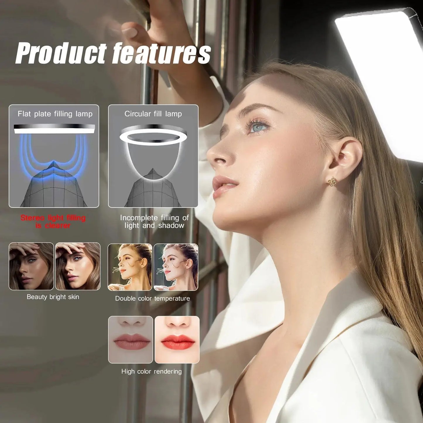 LED Video Lights Photography Lighting Selfie Light Photo Studio Lamp Tripod