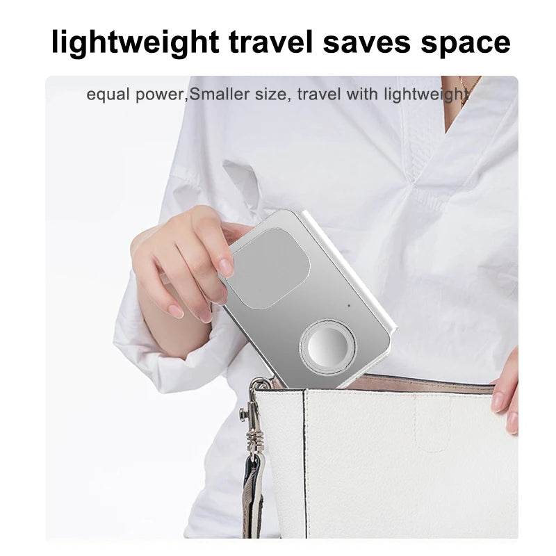Magnetic three-in-one foldable charging mobile phone battery charger