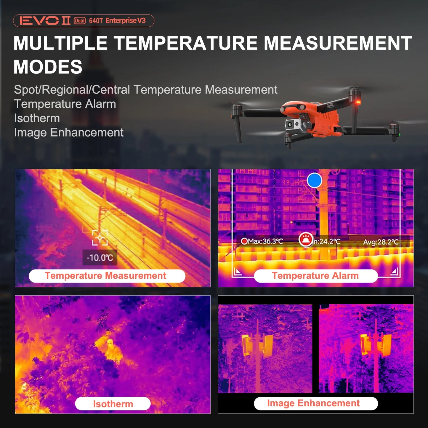 Autel Robotics Dual 640T 6x Digital Zoom Safety Mapping