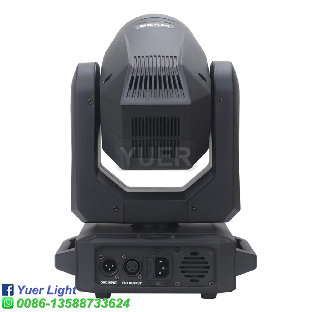 LED Moving Head Light 200W Beam18 Rotating Prisms 12 Gobo 8 Color Effect