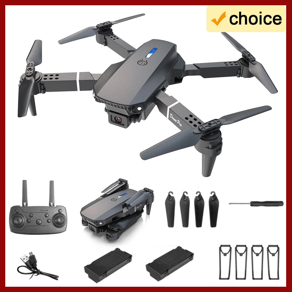 Professional Drone E88 wide-angle HD Camera WiFi