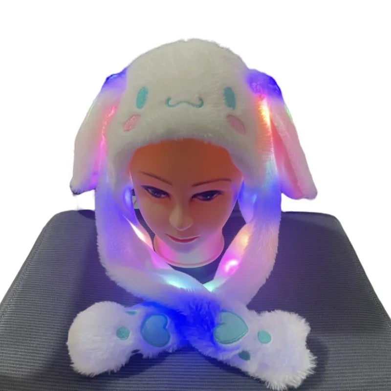 Sanrio Luminous Plush Hat Moving Rabbit Ears kids Gift