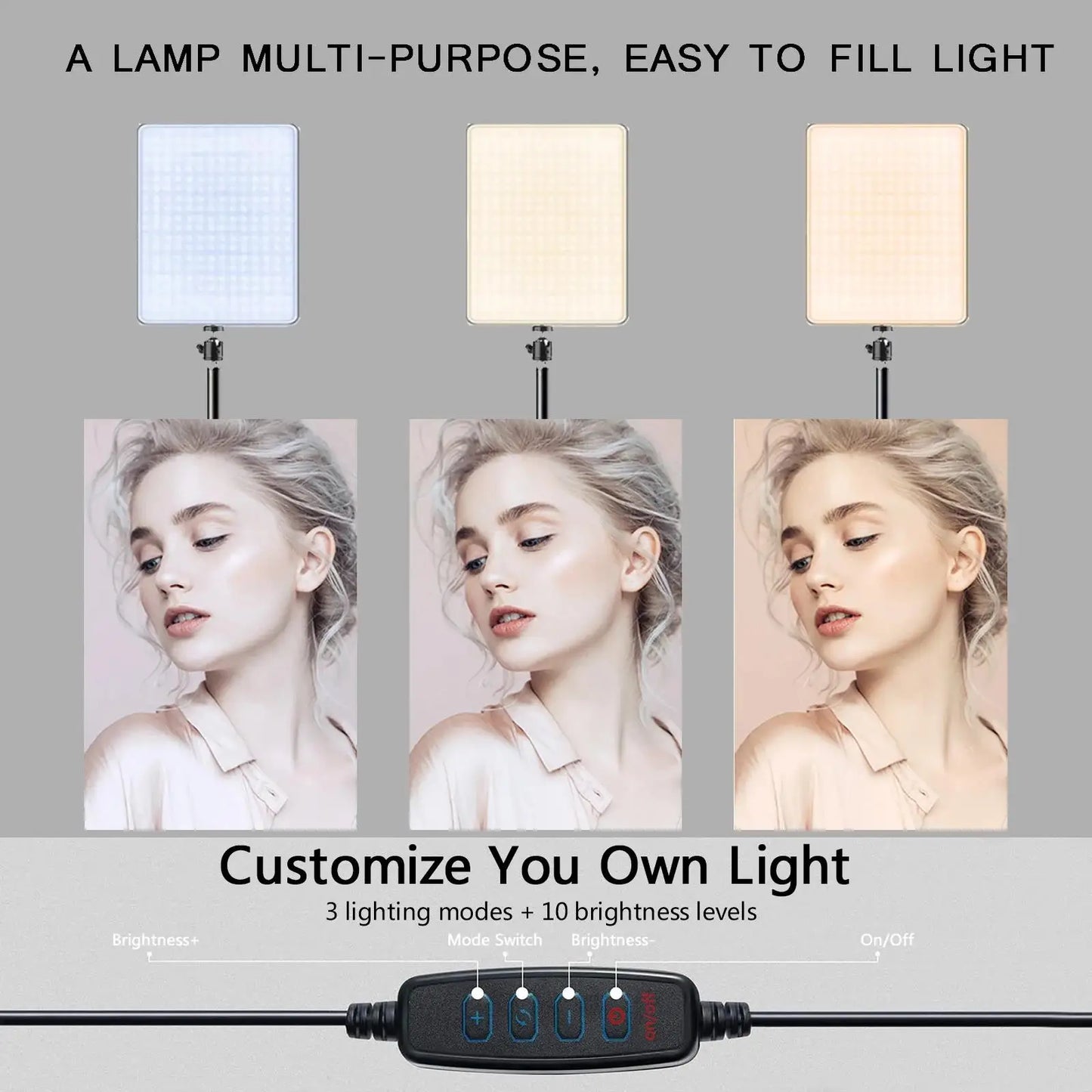 LED Video Lights Photography Lighting Selfie Light Photo Studio Lamp Tripod