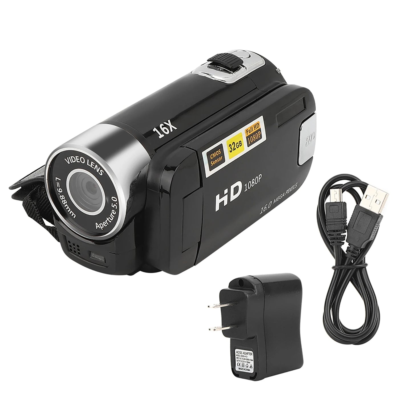 16X Digital Zoom 2.7 Inch Screen High Definition Camera Video Shooting Camcorder