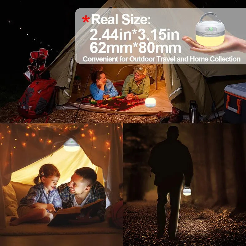 LV10 Camping Light USB C Rechargeable 5 Colors Flashlight