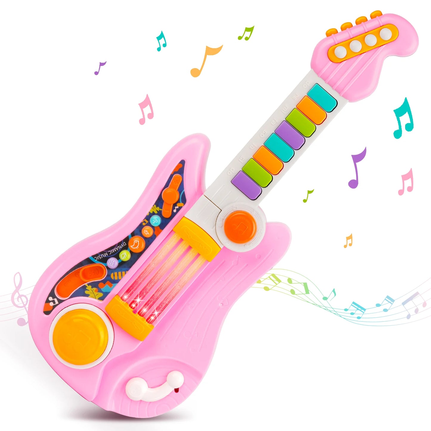 2 In 1 Electric Kids Guitar Piano Foldable Musical Instruments