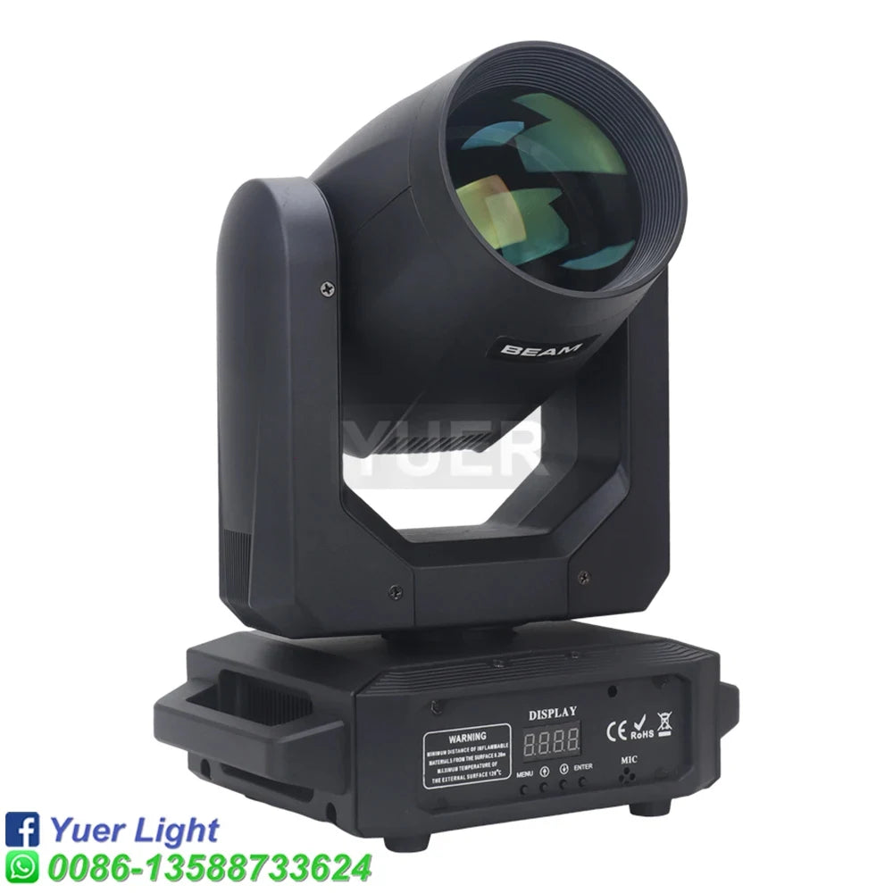 LED Moving Head Light 200W Beam18 Rotating Prisms 12 Gobo 8 Color Effect