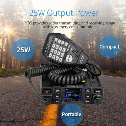 Screen Ham Car Mobile Radio Station Two-way Radio