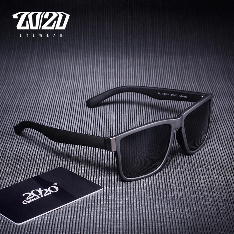 20/20 Classic Polarized Sunglass Glasses Driving Black Frame