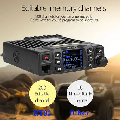 Screen Ham Car Mobile Radio Station Two-way Radio