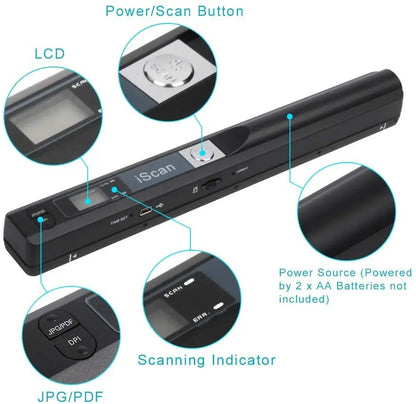 Mini Portable Handheld Document Scanner