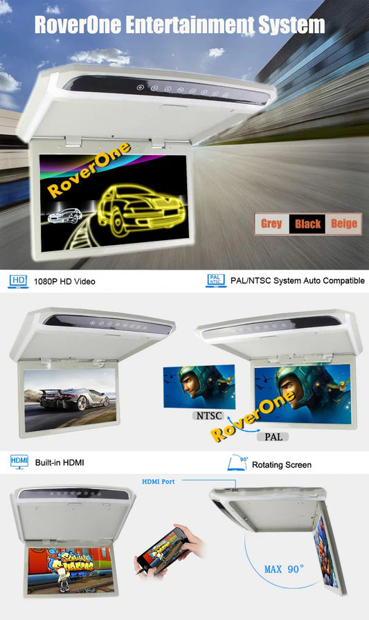 LED HDMI Car Ceiling Player Flip Down Ceiling Monitor