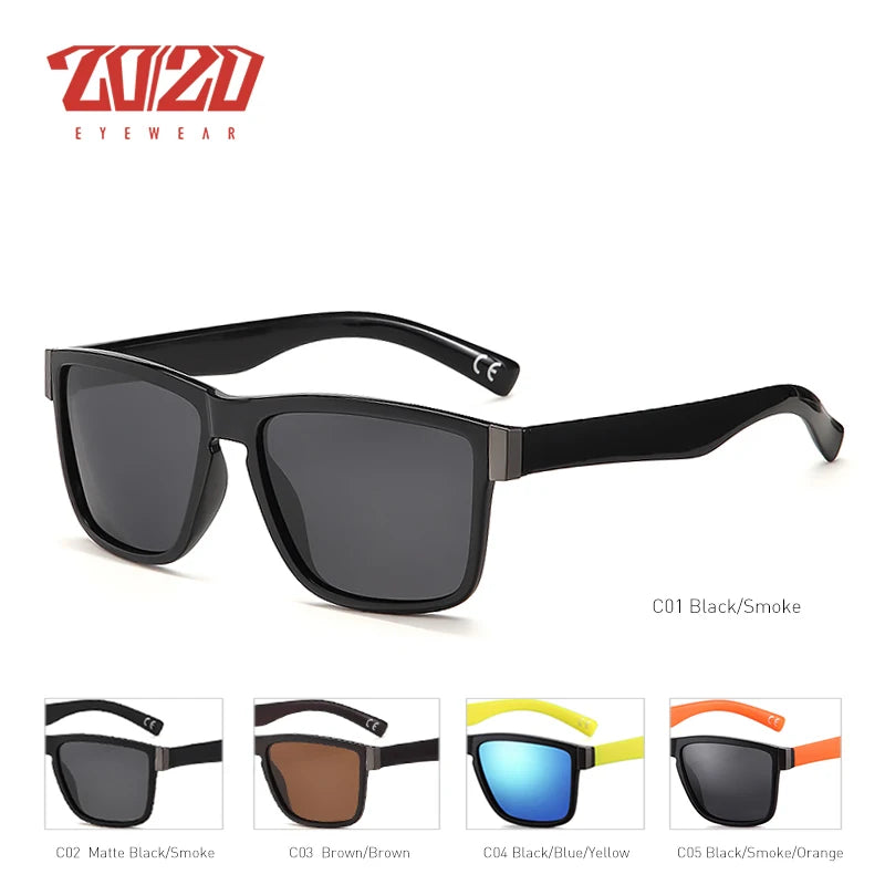 20/20 Classic Polarized Sunglass Glasses Driving Black Frame