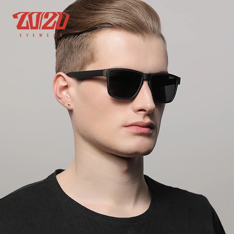 20/20 Classic Polarized Sunglass Glasses Driving Black Frame
