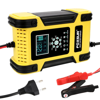 Motorcycle Car Battery Charger Digital LCD Display  12V/12A Lithium Iron Battery