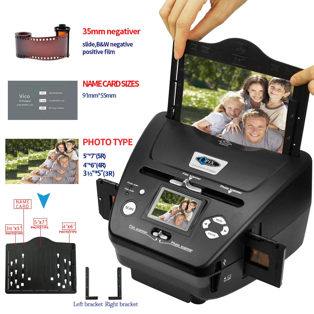 Digital Photo Scanner 16 Mega Pixels Film and Negative Scanner