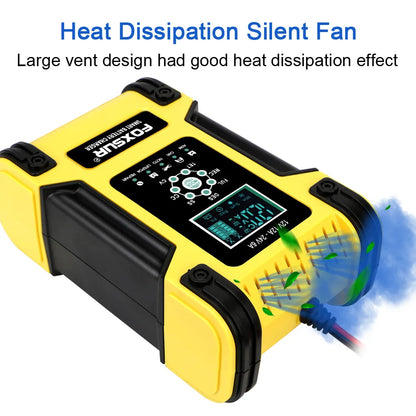 Motorcycle Car Battery Charger Digital LCD Display  12V/12A Lithium Iron Battery