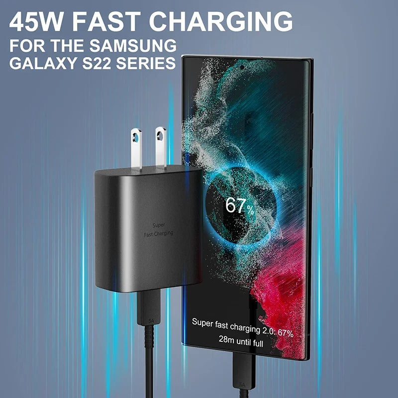 Super Fast Charger Samsung Galaxy  Fast Charging Cable