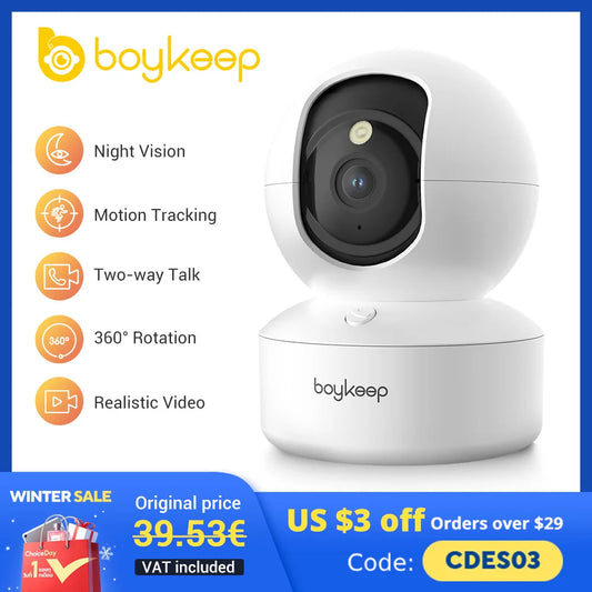 WiFi Indoor Home Security IP  Baby Monitor Camera Automatic Tracking