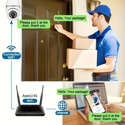 Light Bulb Security Cameras Indoor Outdoor Wireless WiF  360 Degree Light Socket