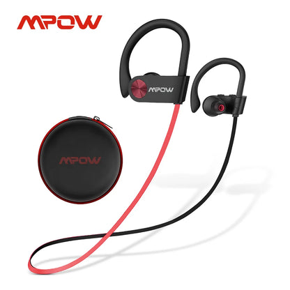 Waterproof Bluetooth Headphones V5.3 Earphone CVC6.0 Noise Canceling Mic HiFi Stereo