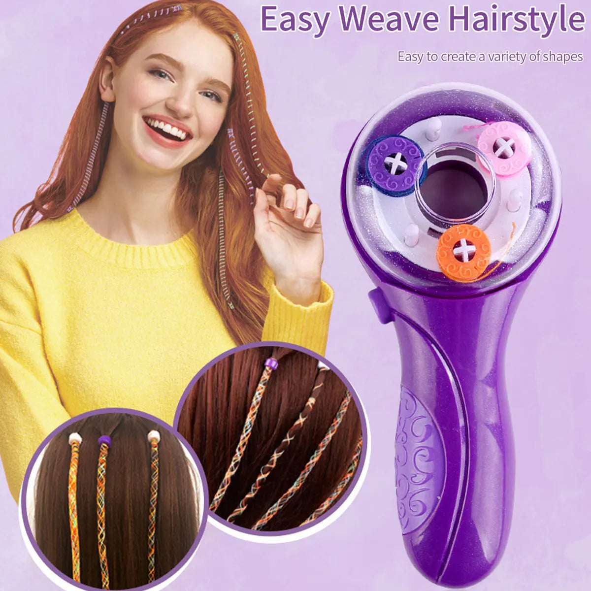 Electric Hair Braider Automatic Braiding Tool Portable Hair Braiding