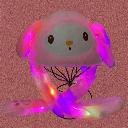Sanrio  Luminous Plush Hat Moving Rabbit Ears kids Gift