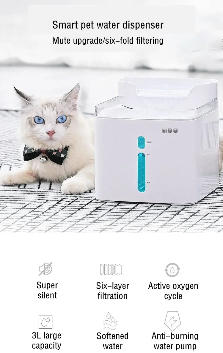 Smart Pet Drinking Water Filter Fountain Circulating Drinking Water