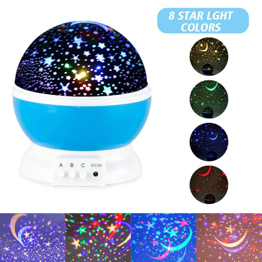 Rotating LED Night Light Projector Starry Sky Planetarium Star Light