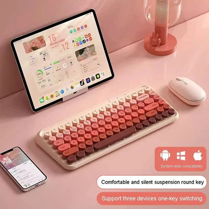 Ipad Keyboard Bluetooth  84 Keys Three Moder  2.4G Wireless