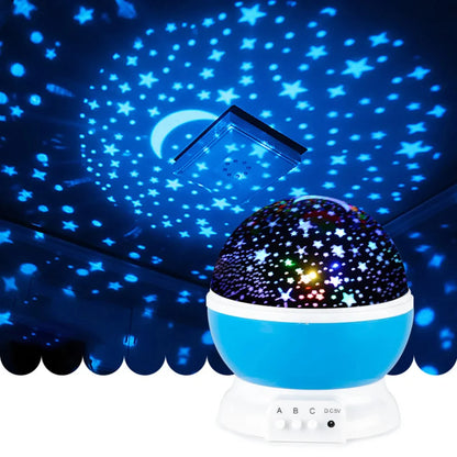 Rotating LED Night Light Projector Starry Sky Planetarium Star Light