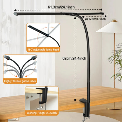 LED Desk Lamp Dimmable USB Reading Light