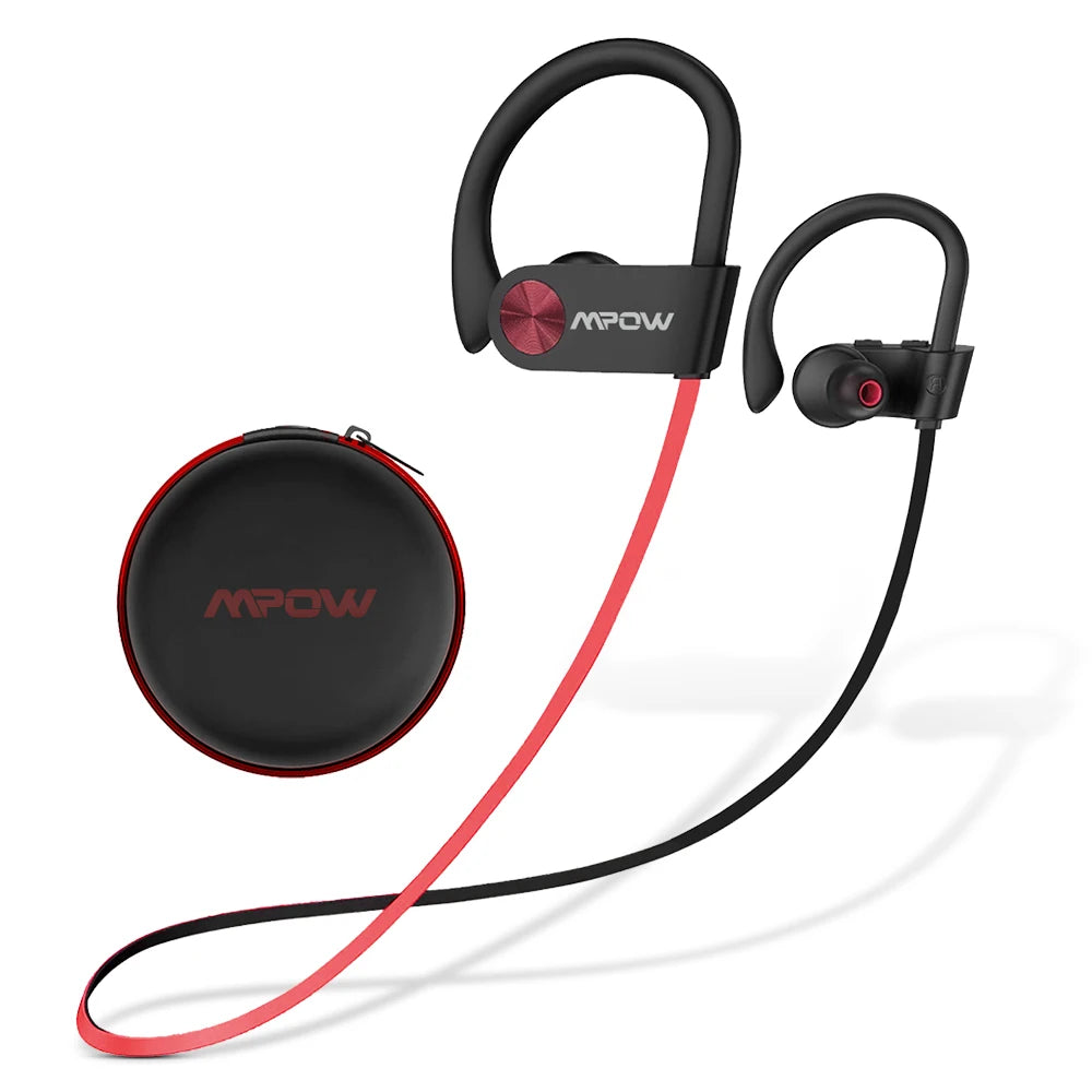 Waterproof Bluetooth Headphones V5.3 Earphone CVC6.0 Noise Canceling Mic HiFi Stereo