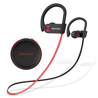 Waterproof Bluetooth Headphones V5.3 Earphone CVC6.0 Noise Canceling Mic HiFi Stereo
