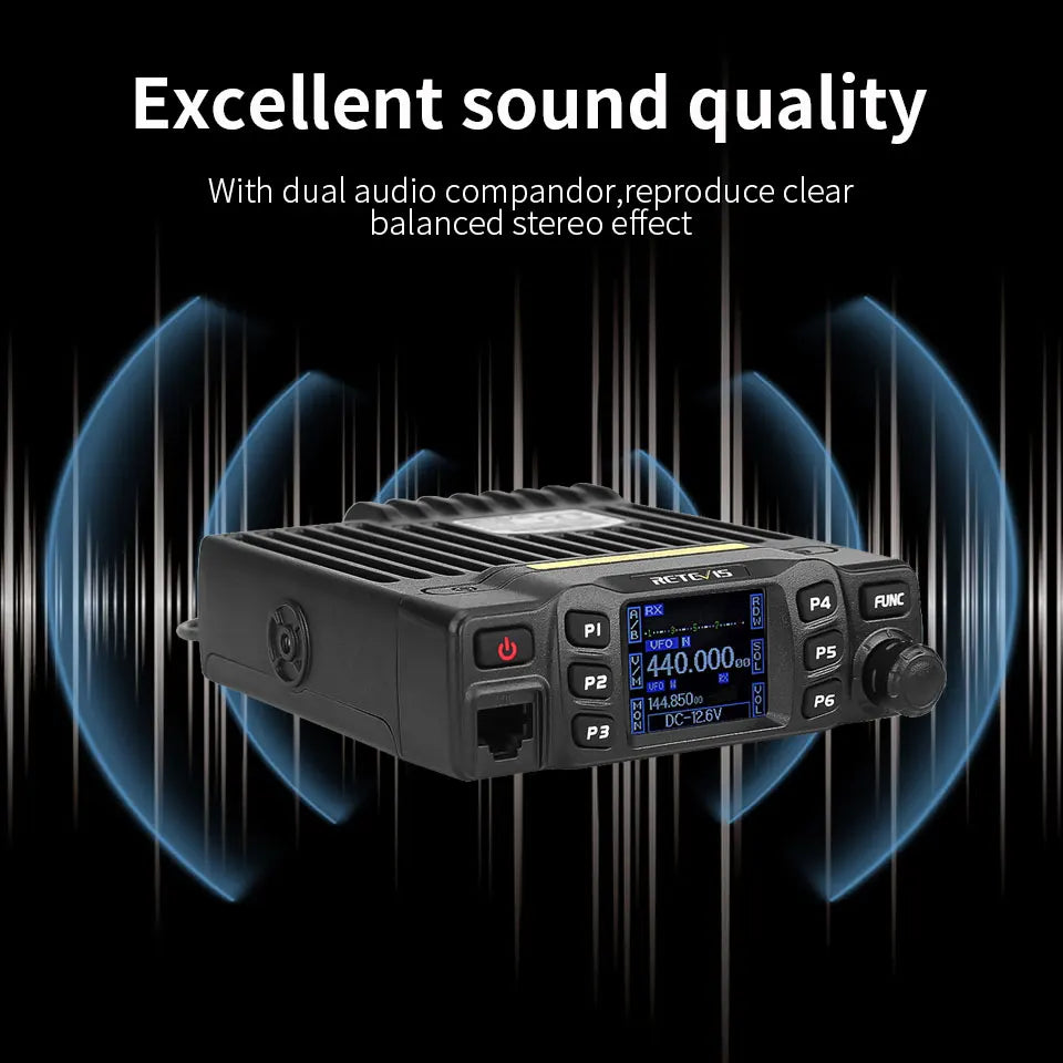 Screen Ham Car Mobile Radio Station Two-way Radio