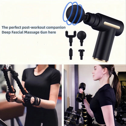 Portable Massage Gun Deep Tissue Massager Body Muscle Relaxation LED Touch Screen